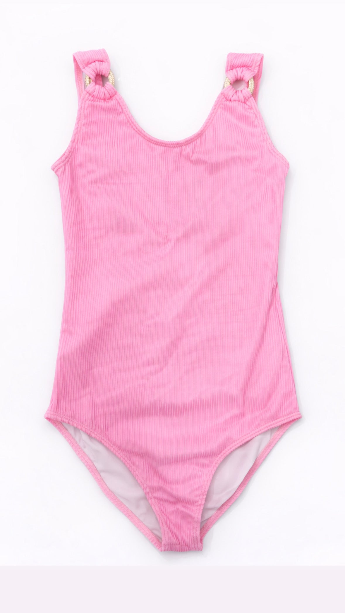 Pink Ribbed Full Piece
