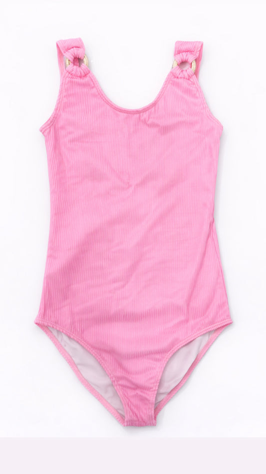 Pink Ribbed Full Piece