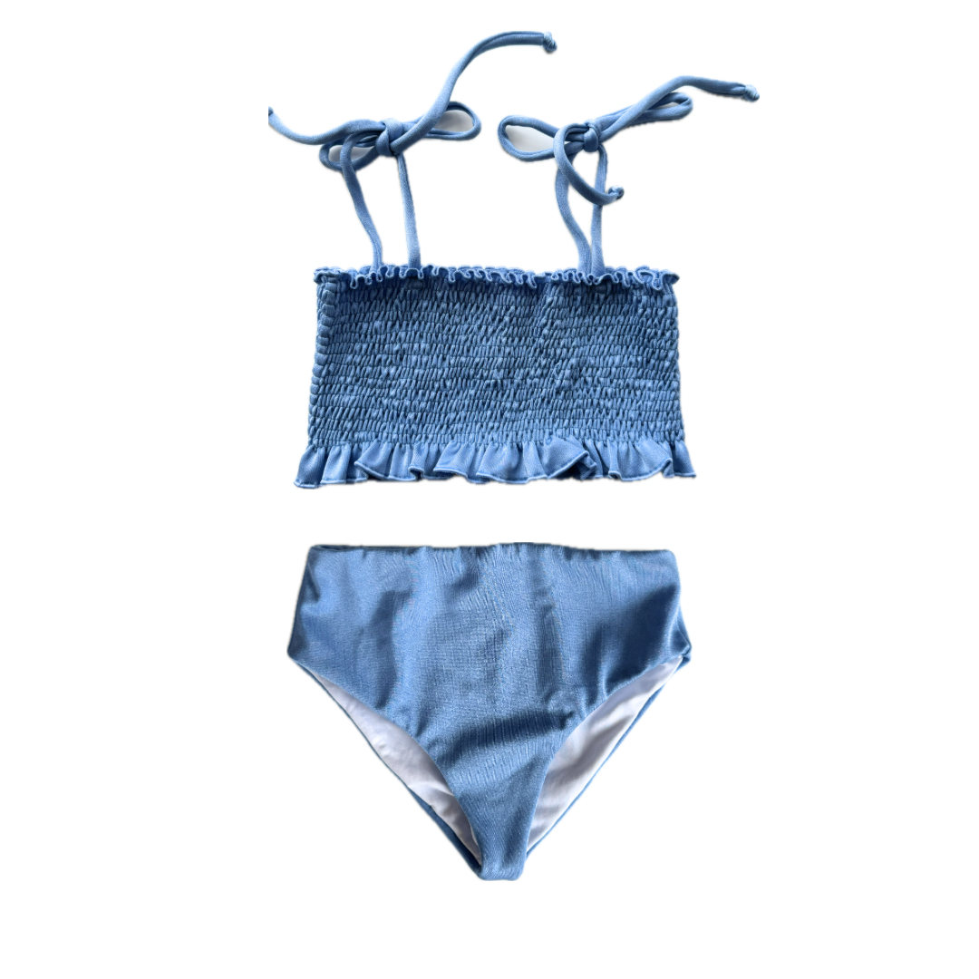 Smocked High Rise Bikini